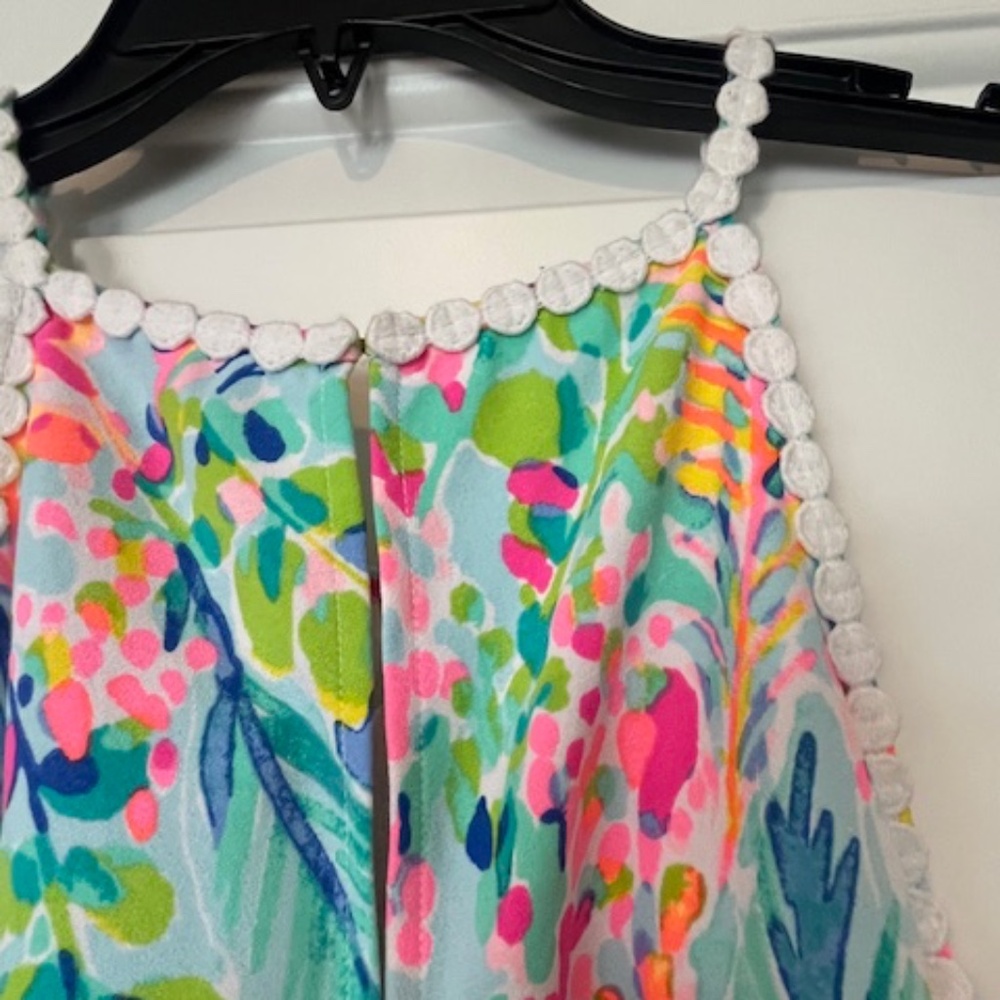 Lilly Pulitzer Pearl Soft Shift Halter Dress Sz M Preppy Summer Quiet Luxury - Picture 8 of 11